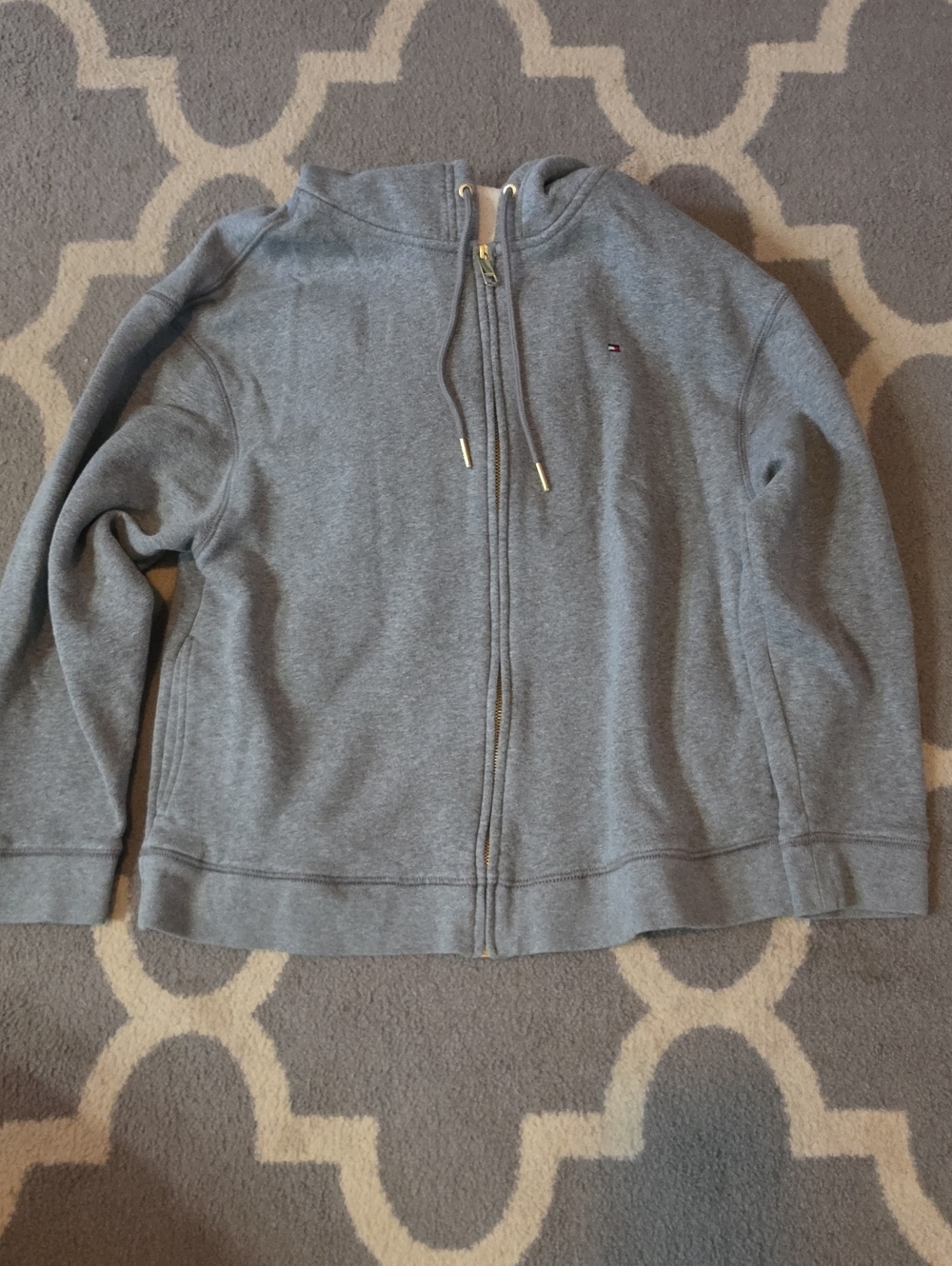 Tommy Hilfiger Heather Gray Full-Zip Hoodie